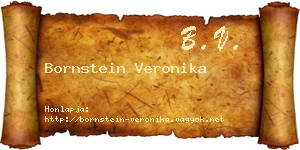 Bornstein Veronika névjegykártya